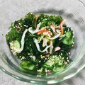 hiezawa's cooksnap of when they made アオサ カニカマの キュウリの酢の物.