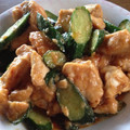 ゆみめん's cooksnap of when they made 醤爆鶏丁（台湾風、鶏ときゅうりの炒め物）.