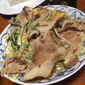 なっちゃんさん4's cooksnap of when they made パパッと一人ごはん、水菜と豚肉の卵とじ.