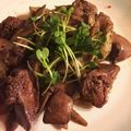 ゆっこころん♡'s cooksnap of when they made 鶏レバーとゴボウのニンニク炒め.