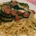 maaaaaatan's cooksnap of when they made 茄子とほうれん草のスパゲティ.
