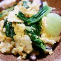 ICCHIE31's cooksnap of when they made 卵とチンゲン菜の炒めもの.