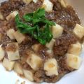 MIDORI翠's cooksnap of when they made 簡単☆ひき肉のあんかけソース.