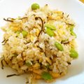 ほし☆うさ's cooksnap of when they made えだまめチャーハン.
