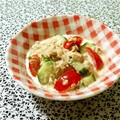 ねっちゃんっ's cooksnap of when they made ミニトマトときゅうりの簡単一品.