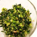 お花小町's cooksnap of when they made 贅沢だしと塩糀で*絶品！かぶの葉ふりかけ.