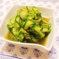 PGTips's cooksnap of when they made さきイカとキュウリの甘酢和え.
