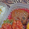 ゆけり３兄弟's cooksnap of when they made お弁当にも！合挽き肉のつくねバーグ.