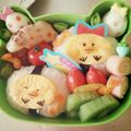 麻耶ママ's cooksnap of when they made 卵焼きdeひよこちゃん♪キャラ弁おかず.
