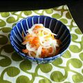 kebeibiko's cooksnap of when they made 我が家のおせち＊塩ゆずで紅白なます＊.