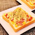 Dellaたん's cooksnap of when they made 超適当！その②ハムマヨトースト.