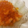 ☆NKRYU☆'s cooksnap of when they made おつまみにサーモンのたたき☆いくらのせ.
