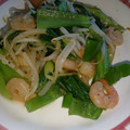 ごはん好きパンも好き's cooksnap of when they made ちんげん菜とタケノコ、エビの中華風炒め.
