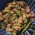 くまのあやぷー's cooksnap of when they made きゅうりとベーコンの濃厚バターいため.