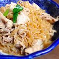 aotian's cooksnap of when they made 豚バラと白滝の甘辛煮.
