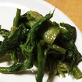 yasuno71's cooksnap of when they made うどの葉のナムル風.
