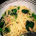 haamin's cooksnap of when they made 弟がよくつくってた小松菜とツナのパスタ.