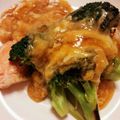 curisupin's cooksnap of when they made 鮭とブロッコリーの卵餡掛け.