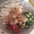 クック3TBJYW☆'s cooksnap of when they made 長芋とオクラの梅あえ.