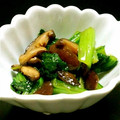 くーちび's cooksnap of when they made 小松菜とシイタケの小鉢.
