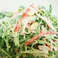 ☆めぇ☆ﾐ's cooksnap of when they made 豆苗＊コーン＊かにかまのマヨネーズ和え.