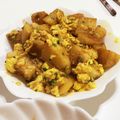 新米主婦みお's cooksnap of when they made 長いもと卵のふわサク炒め.