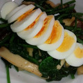 あっちゃむ。's cooksnap of when they made きのことほうれん草のソテー♡半熟卵添え.