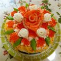 ×ゆうこ×'s cooksnap of when they made おせち料理ちらし寿司に☆紅白なますの薔薇.