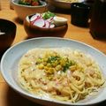 ハチワレねこ's cooksnap of when they made オッサンのコーンスープパスタ.