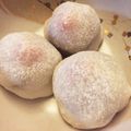 野うさぎの足跡's cooksnap of when they made レンジで簡単♫あまおうDE大きな苺大福.