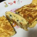 MamiBuck's cooksnap of when they made お弁当に！簡単めんつゆ青じそ卵焼き.