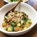 YUKIKI☆'s cooksnap of when they made カリカリ胡瓜と納豆の和え物.