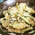 pali's cooksnap of when they made ピリ辛ズッキーニチーズ卵とじ.