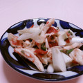 赤い電話's cooksnap of when they made ささみとねぎの梅小鉢.