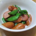 daikanon's cooksnap of when they made 弁当 簡単 スナップえんどう&ウインナー.