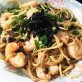 罪と罪's cooksnap of when they made 小エビとしめじの和風パスタ.