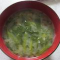 チョコチョコかえる's cooksnap of when they made ホウレン草としめじのみそ汁.