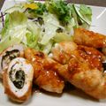 もりはん's cooksnap of when they made ササミの海苔シソ梅チーズロール照り焼き.