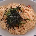 abertaweai's cooksnap of when they made 母のオハコ　たらこスパゲティー　簡単！.