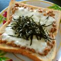 しおめめ's cooksnap of when they made 納豆チーズトースト☆ミ.