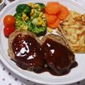 みゆwaco 's cooksnap of when they made 我が家の定番ハンバーグ.