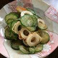 へでば's cooksnap of when they made 居酒屋気分☆きゅうりと竹輪の辛ぽんあえ♪.