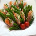 こりらつくま's cooksnap of when they made ＊海老とアボカドのヘルシー野菜生春巻き＊.
