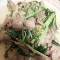 まいまいーかたつむり's cooksnap of when they made 水菜と豚肉の味噌マヨネーズ炒め　味噌マヨ.