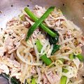みけちゃたろう's cooksnap of when they made 節約＊もやしと豚こま肉のおかずナムル.