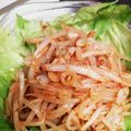 Yukanomesi's cooksnap of when they made ピリ辛 もやしサラダ.