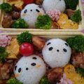 ＊minamin＊'s cooksnap of when they made 簡単キュート◎パンダのおにぎりキャラ弁○.