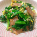 チョミ蔵's cooksnap of when they made 簡単☆ニラとベーコンの卵とじ❁.