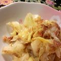 ぱんこ６２５'s cooksnap of when they made 春きゃべつの梅おかかあえ.