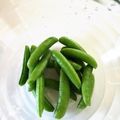 桜井凛子's cooksnap of when they made 美しく。スナップえんどうの筋取り.